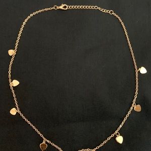 Gold Heart Choker